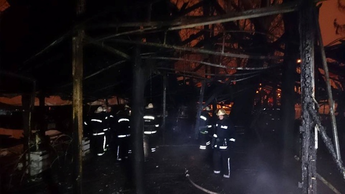В Харькове снова взрыв, сгорело кафе НьюХата (видео)